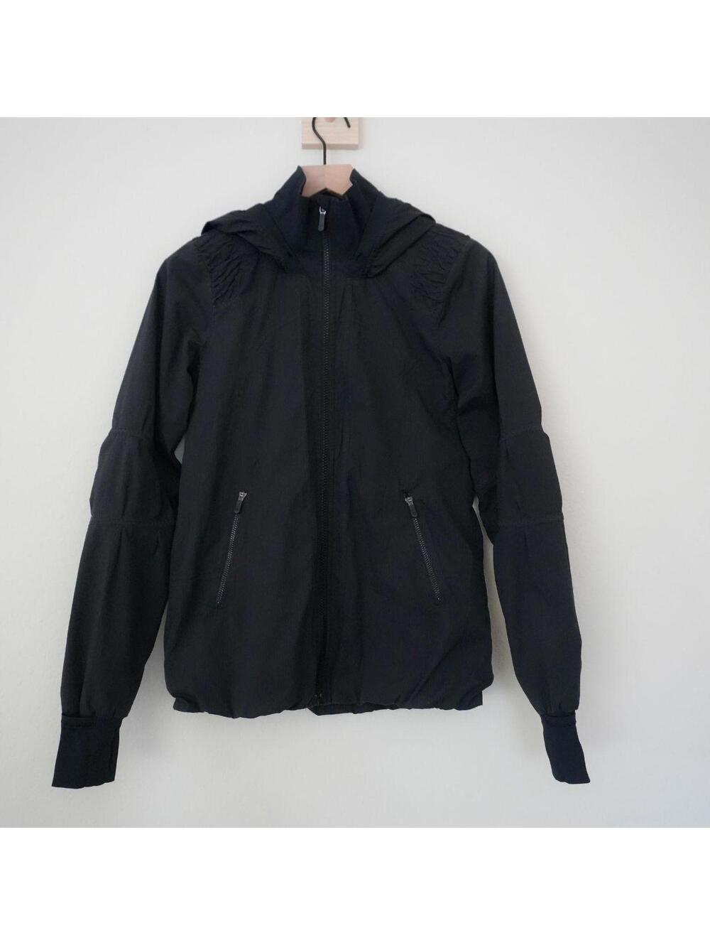 Lululemon Jacket Women's 4 Black Running Hoodie